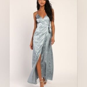 Lulus Dusty Blue Maxi